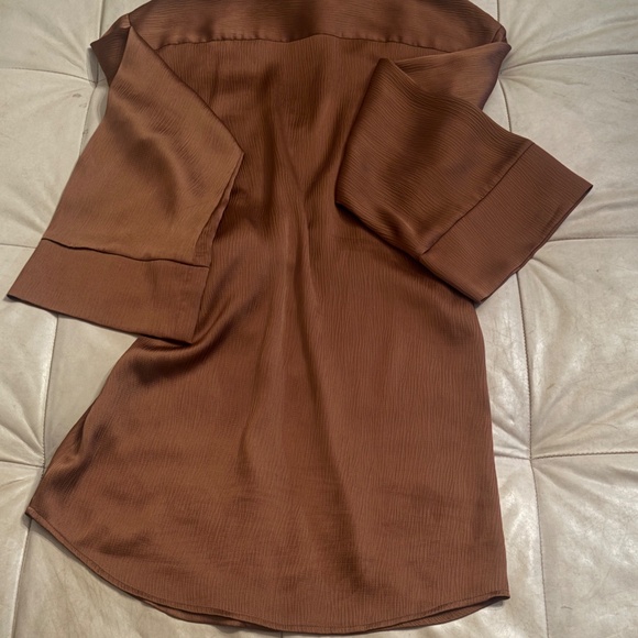 Giani Bini Bronze Wrap Dress Size Small - Picture 2 of 3